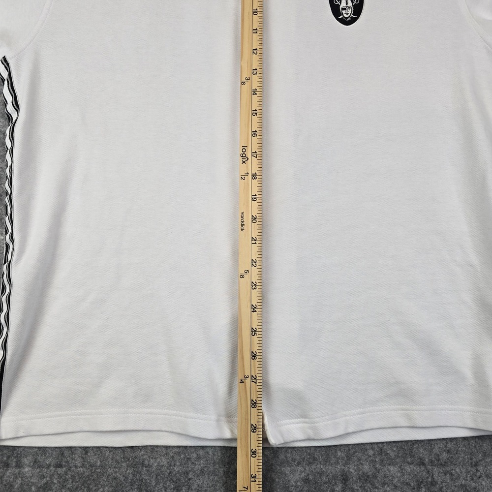 Reebok NFL Oakland Raiders White Button Down Shirt Mens Large PlayDry On Field - Picture 9 of 11